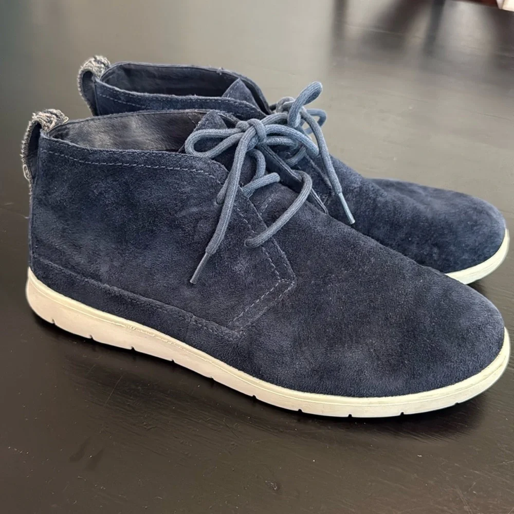 UGG Men's Navy Suede chukka‎ boots shoes